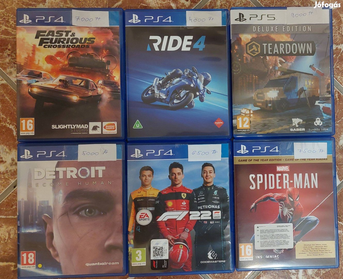 Eladó ps4 ps5 újszerű játékok