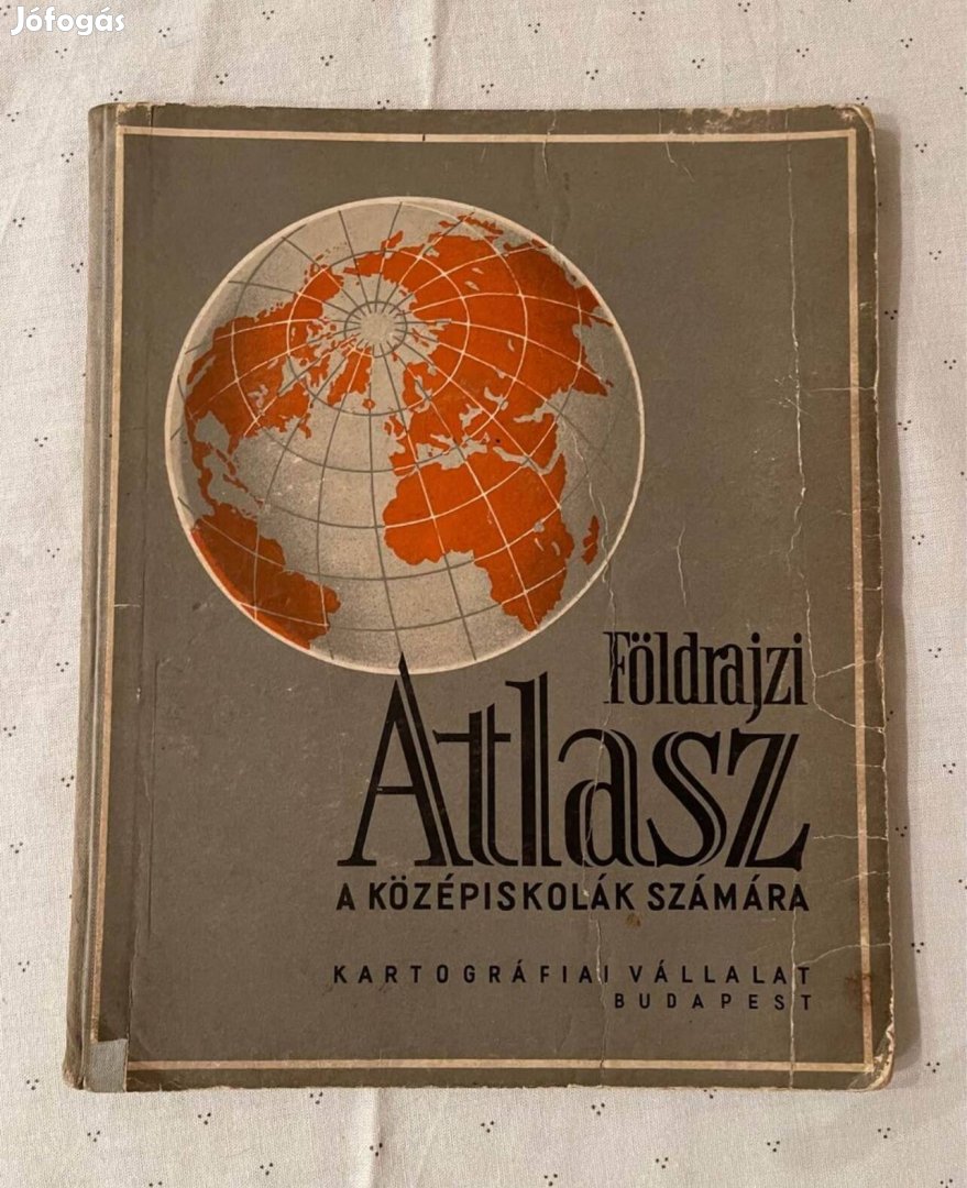 Eladó régi / retro Földrajzi Atlasz (középiskolás)