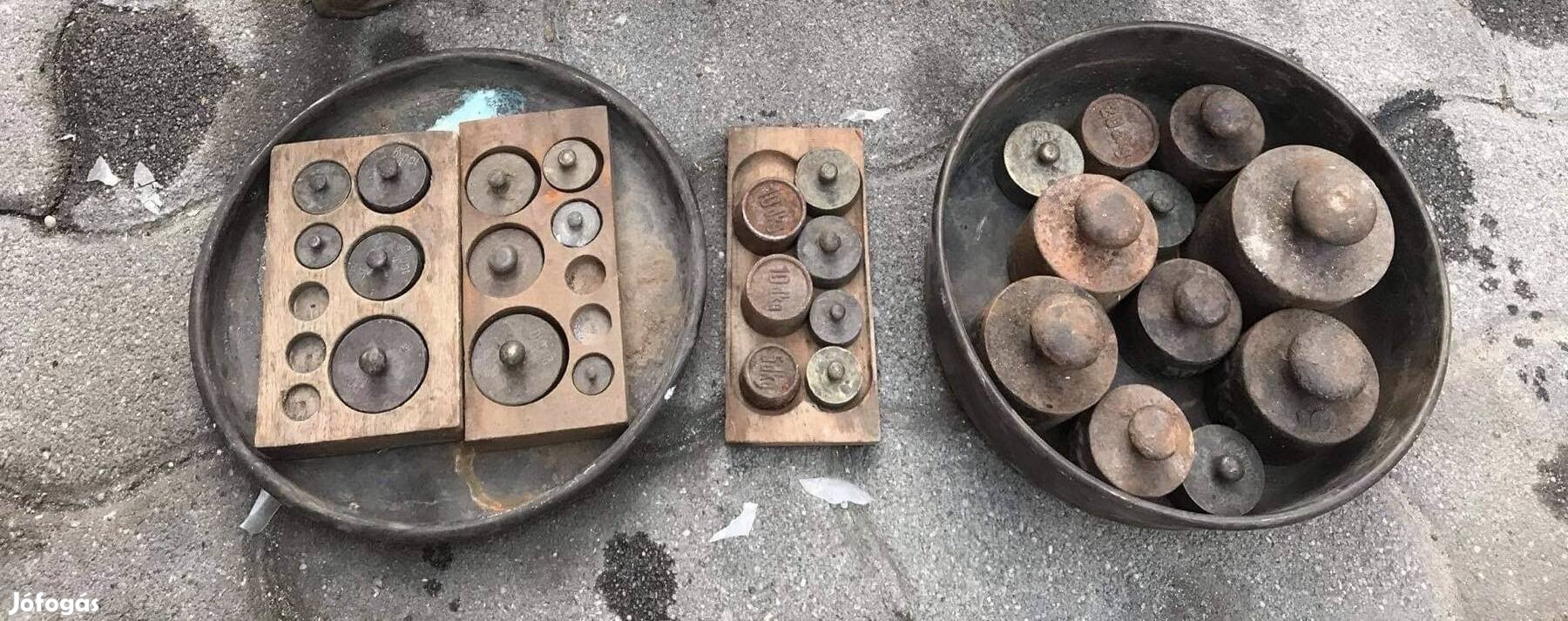 Eladó régi mérleg súlyok