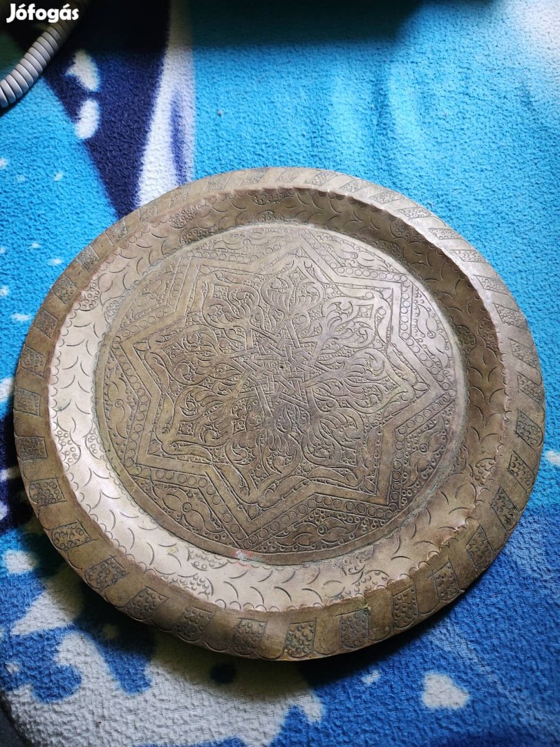 Eladó régi réztányér 30cm!