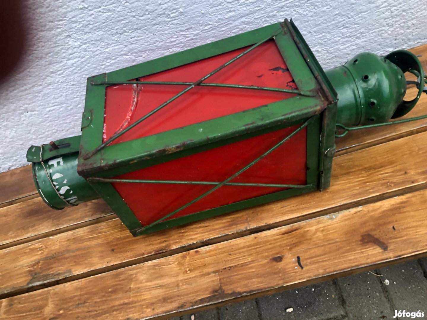 Eladó régi útzárjelző lámpa