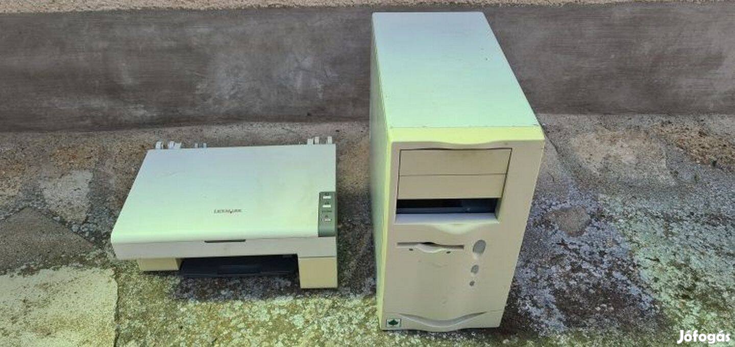 Eladó retró Zeller PC ház + 3az1ben Lexmark nyomtató együtt