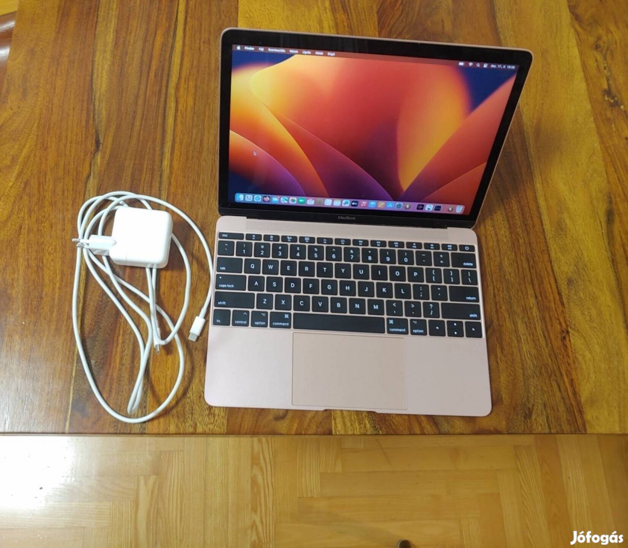 Eladó rosegold Macbook retina 12, 2017. év i7,16/512 GB