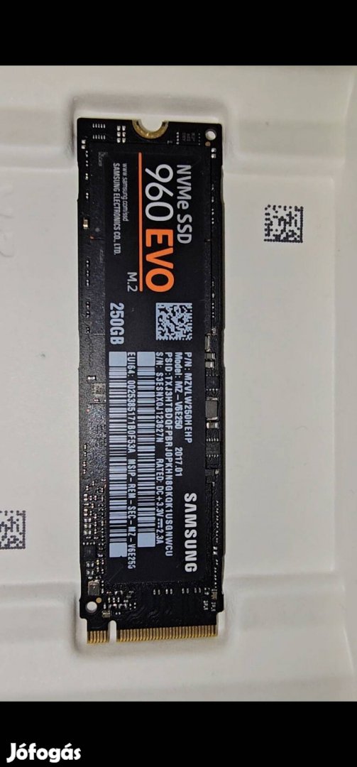 Eladó samsung 250gb nvme ssd 