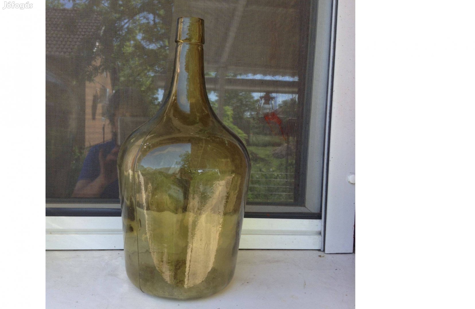 Eladó sárga üvegpalack üvegballon boros palack 3 liter