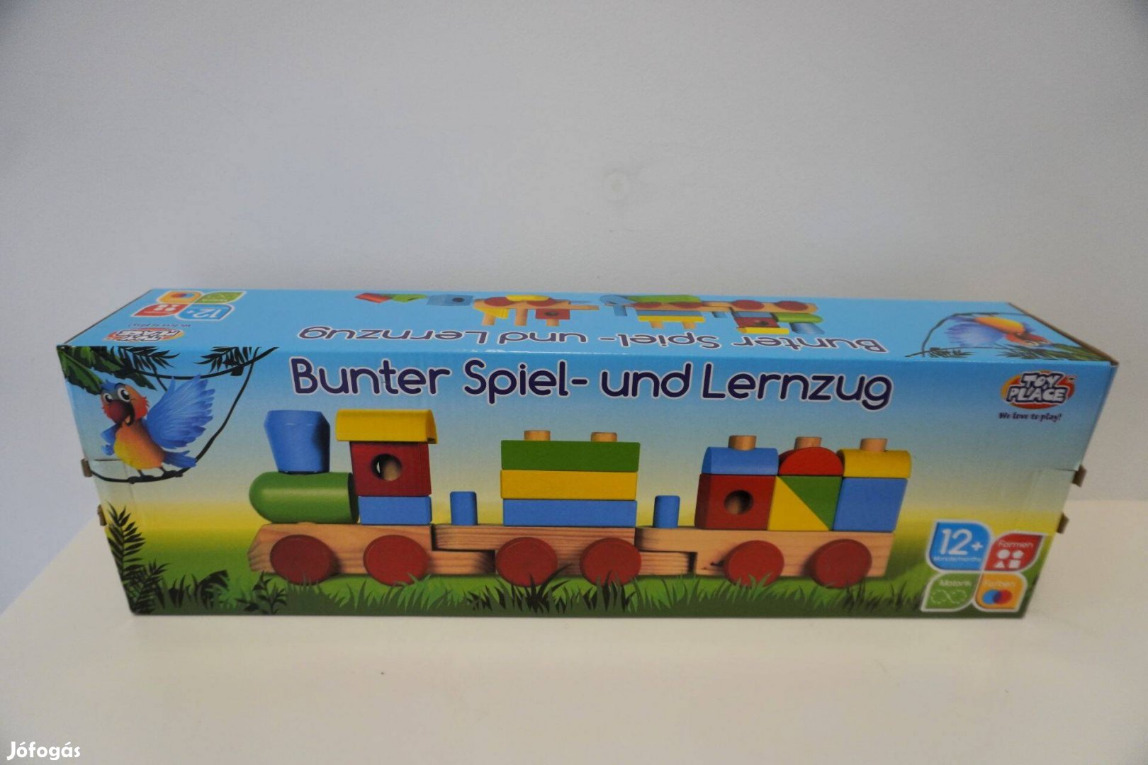 Eladó színes fa vonat építőelemekből (Melissa and Doug)