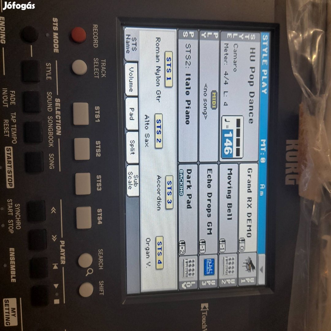 Eladó teljesen új állapotú garanciás korg pa 600 szintetizátor 