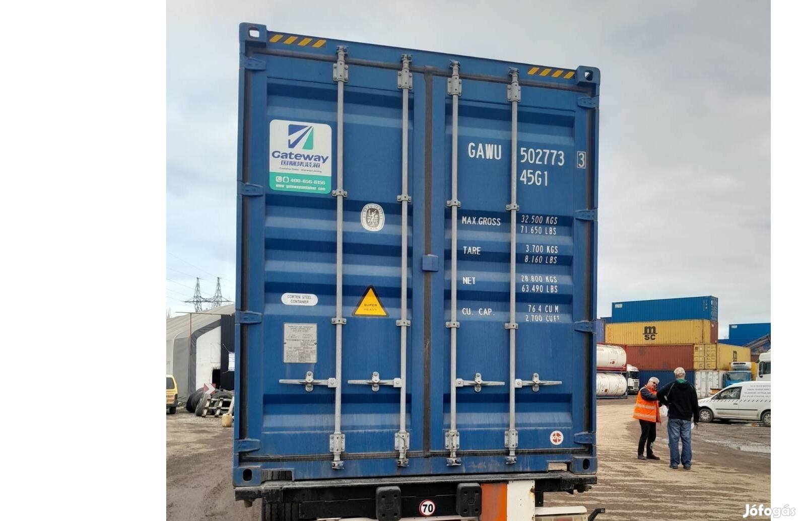 Eladó több szinte Új 40 lábas magasított HC tengeri konténer