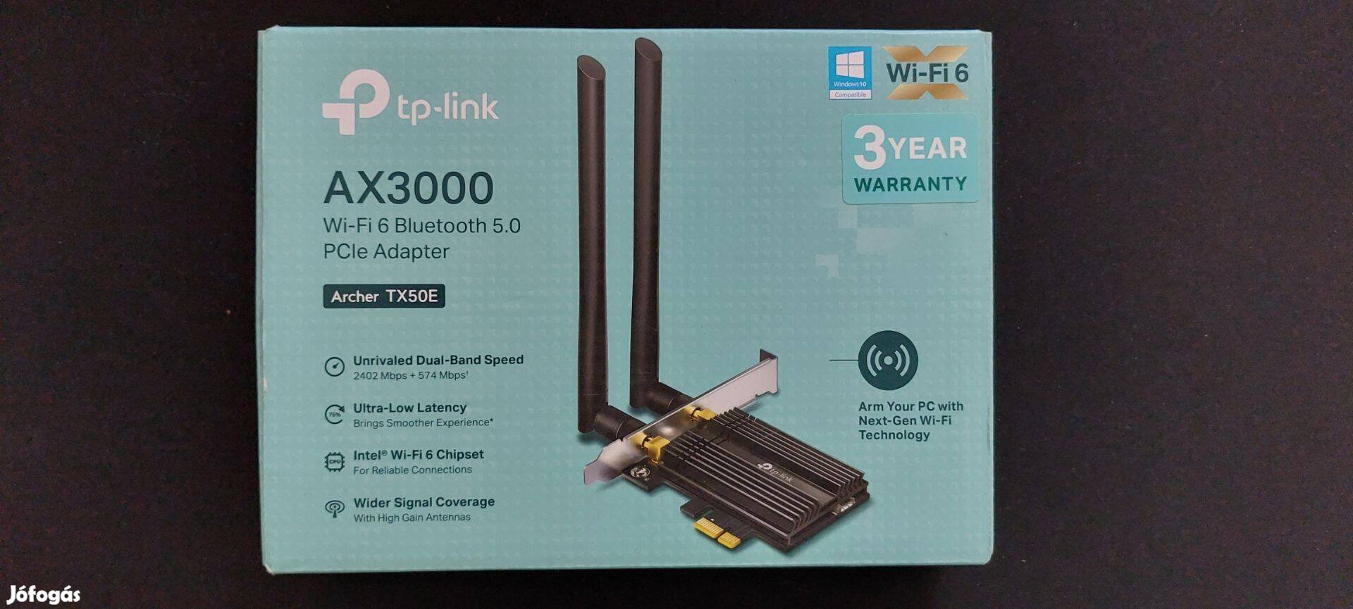 Eladó tp link archer tx50e wi-fi 6 ax3000