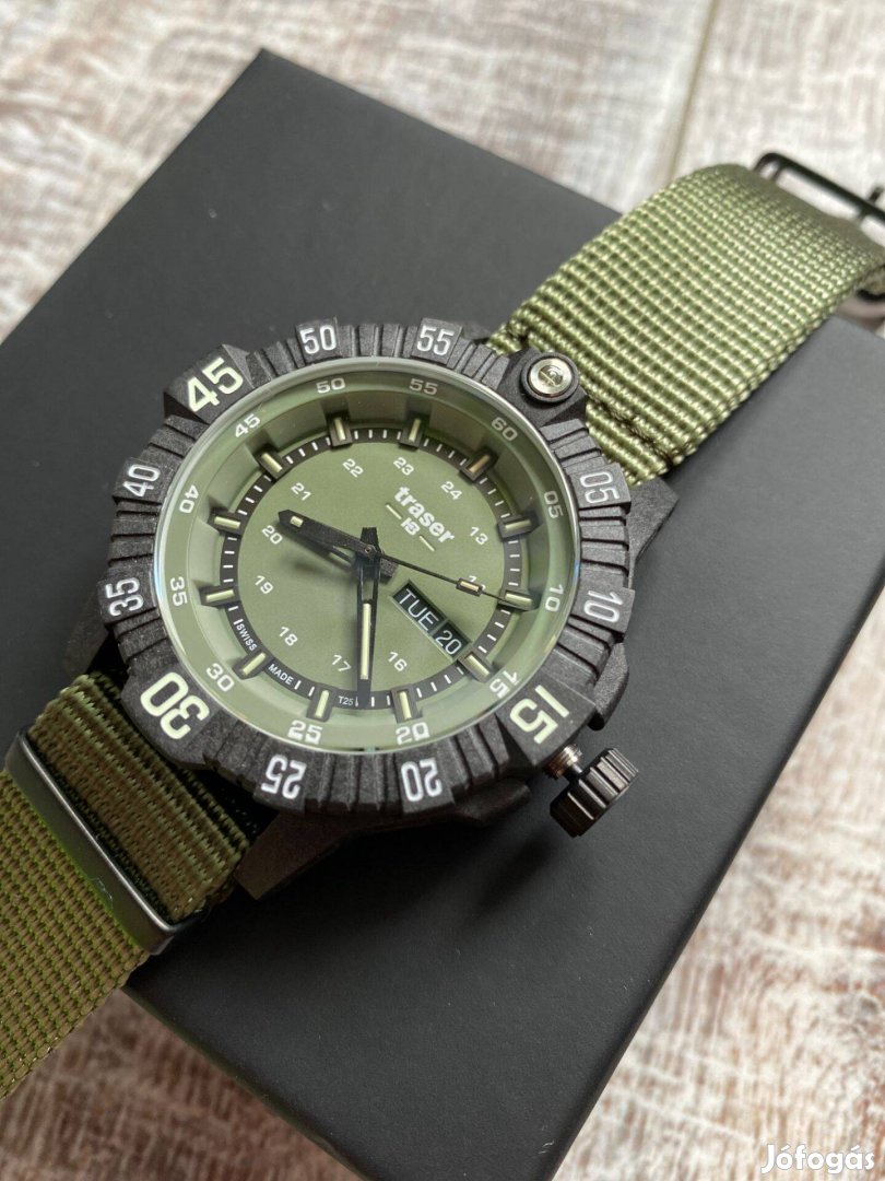 Eladó traser Tactical Green férfi karóra