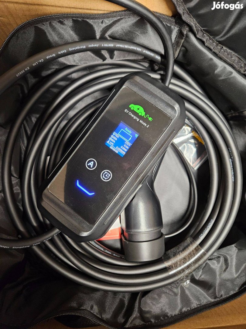 Eladó új 10m Wi-Fi EV töltő Type 2 1 fázis (3, 6kw) 6-16A EU +táska