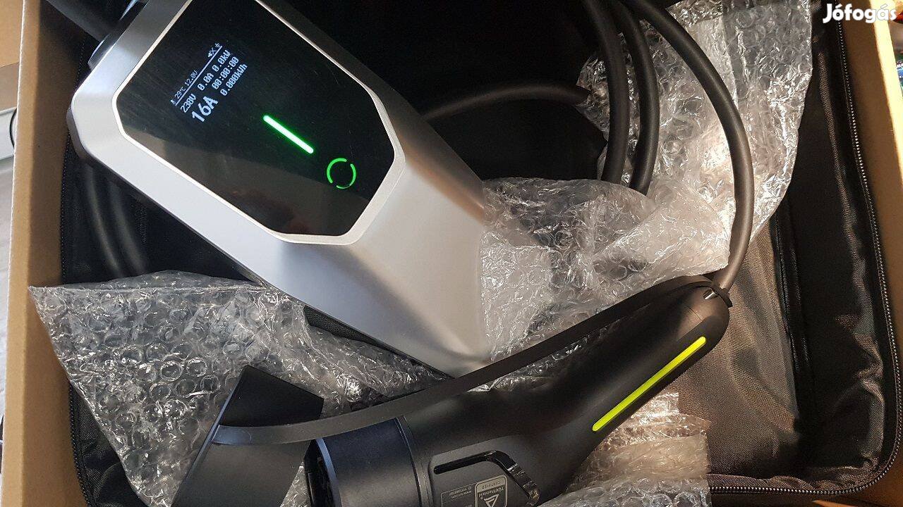 Eladó új 10m Wi-Fi EV töltő Type 2 1 fázis (3, 6kw) 6-16A +táska
