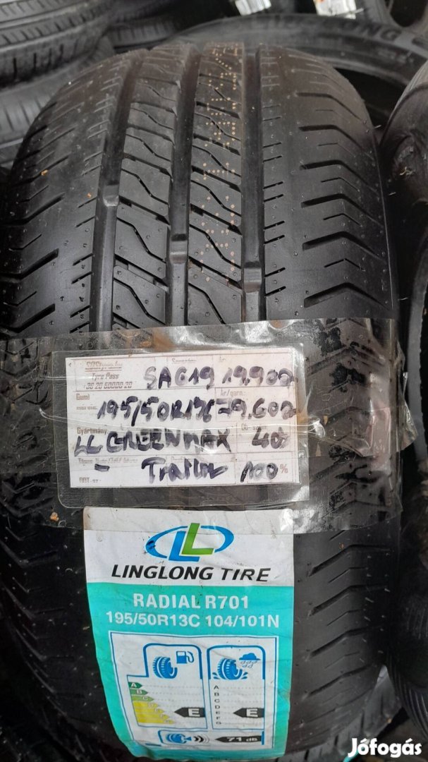 Eladó új 195/50R13C nyári gumiabroncsok 