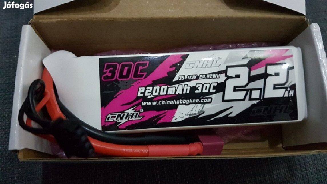 Eladó új 2200mAh Cnhl 3S 11.1V 30C Lipo Battery T Plug