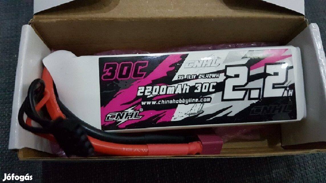 Eladó új 2200mAh Cnhl 3S 11.1V 30C Lipo Battery T Plug