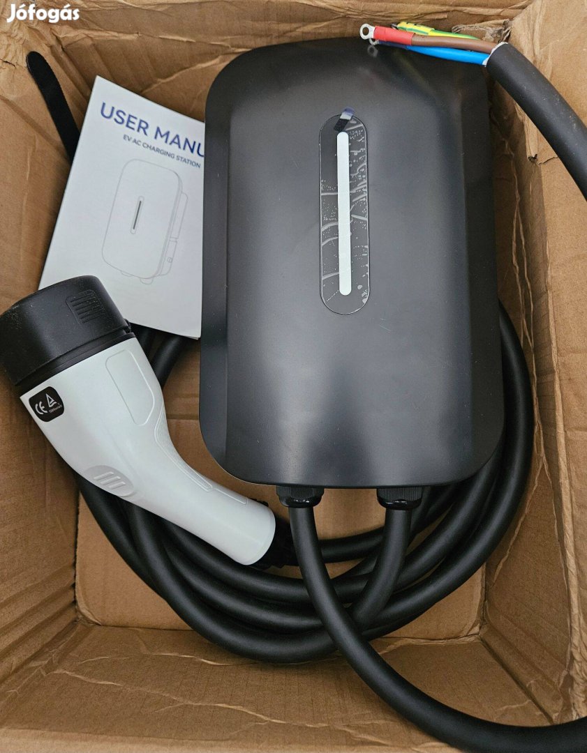 Eladó új 5m Wallbox Type 2 1 fázis (7kw) 32A elektromos járműhöz