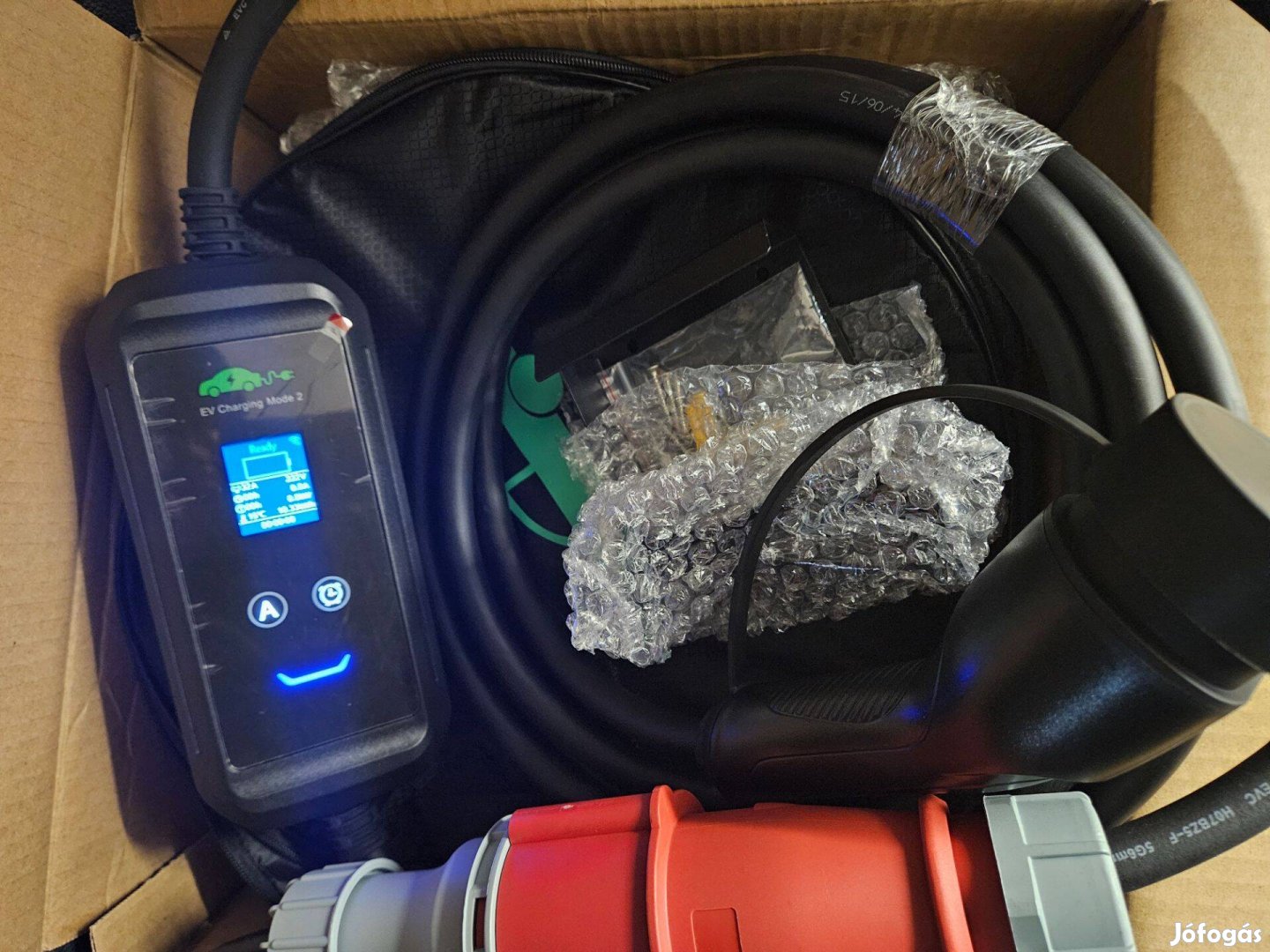 Eladó új 5m Wi-Fi EV töltő Type 2 3 fázis (22KW) 8-32A elektromos járm