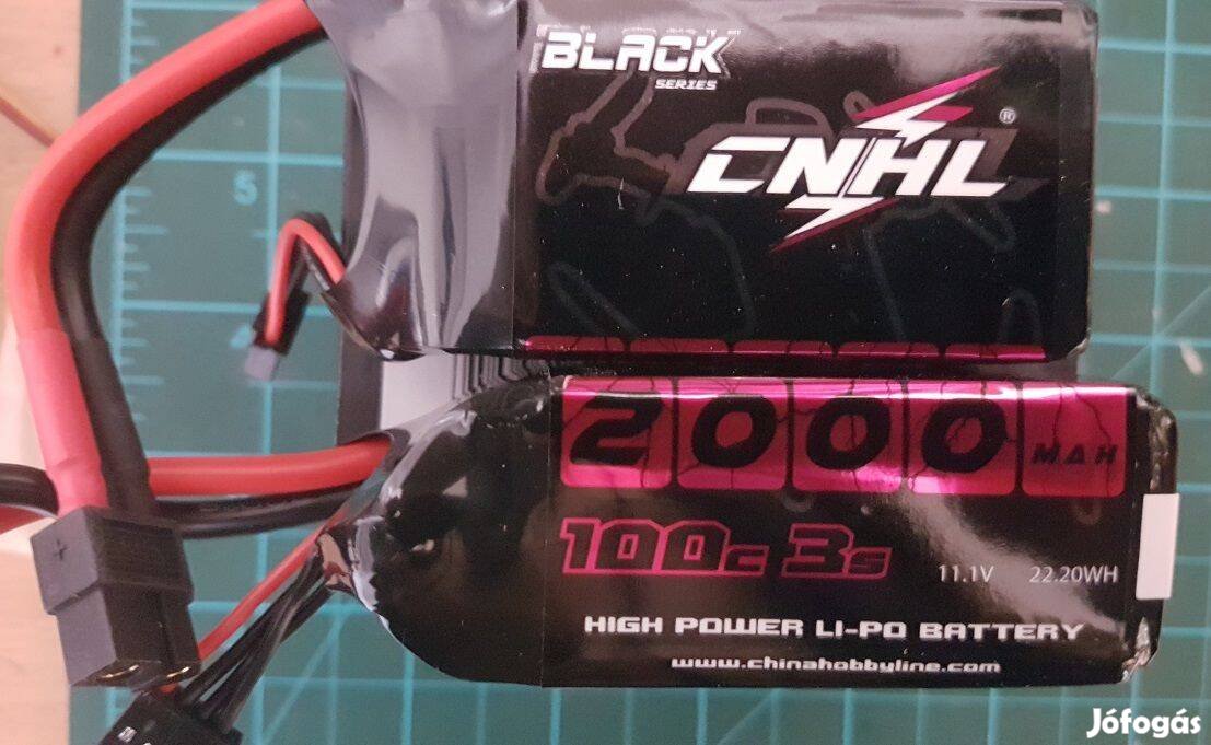 Eladó új Cnhl Black Series 2000mAh 11.1V 3S 100C Lipo Battery XT60 Plu
