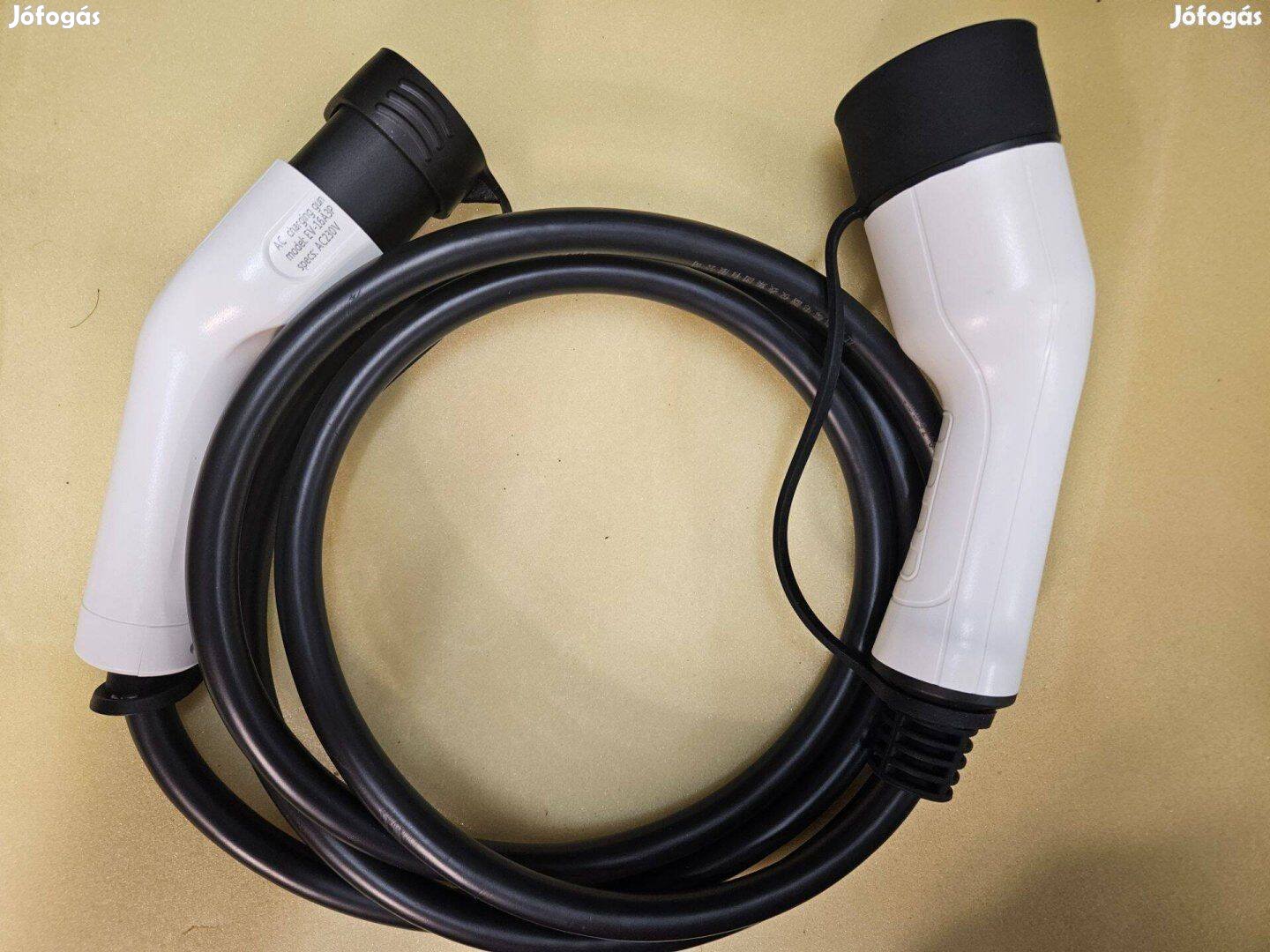 Eladó új Elektromos autó utcai töltőkábel 3m Type2 3x16A (11KW)