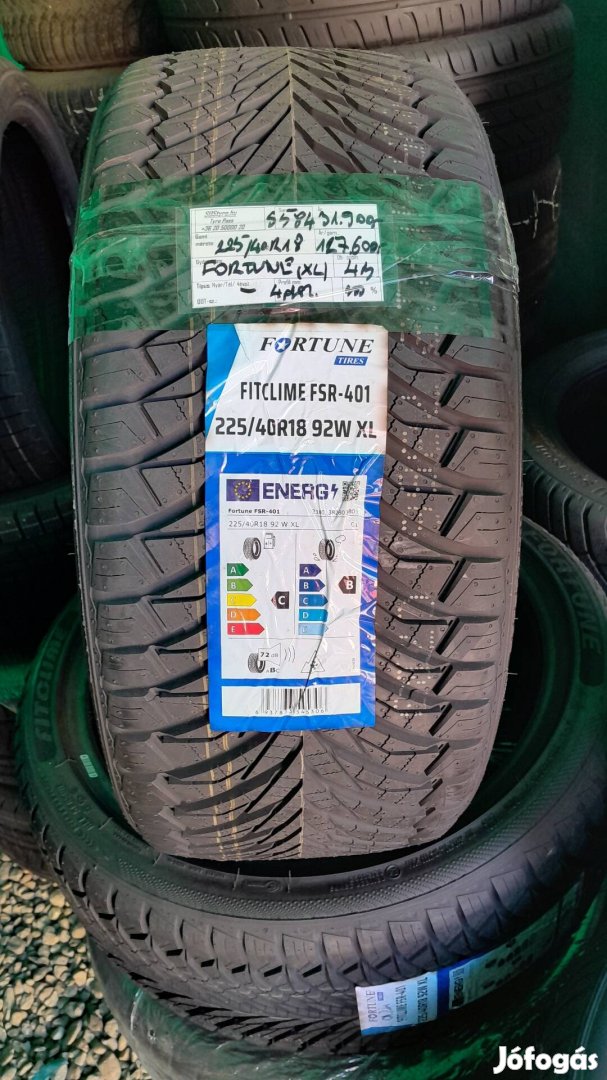 Eladó új Fortune 225/40R18 négyévszakos gumiabroncsok 