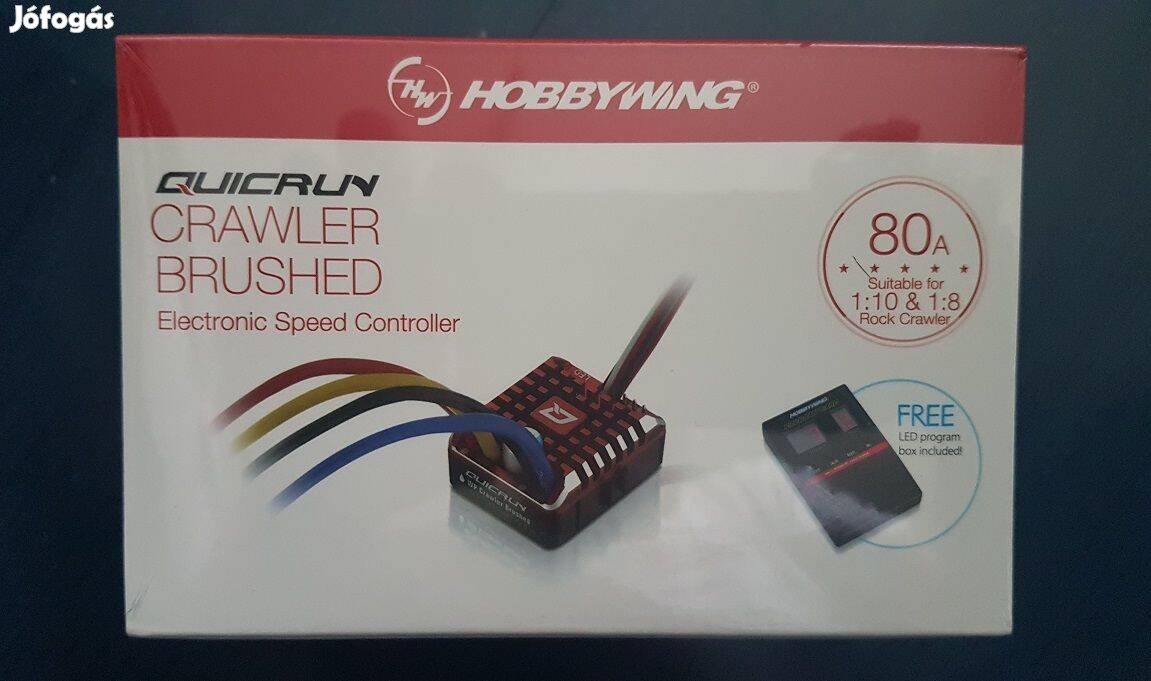 Eladó új Hobbywing Quicrun WP Crawler Brushed ESC +programkártya