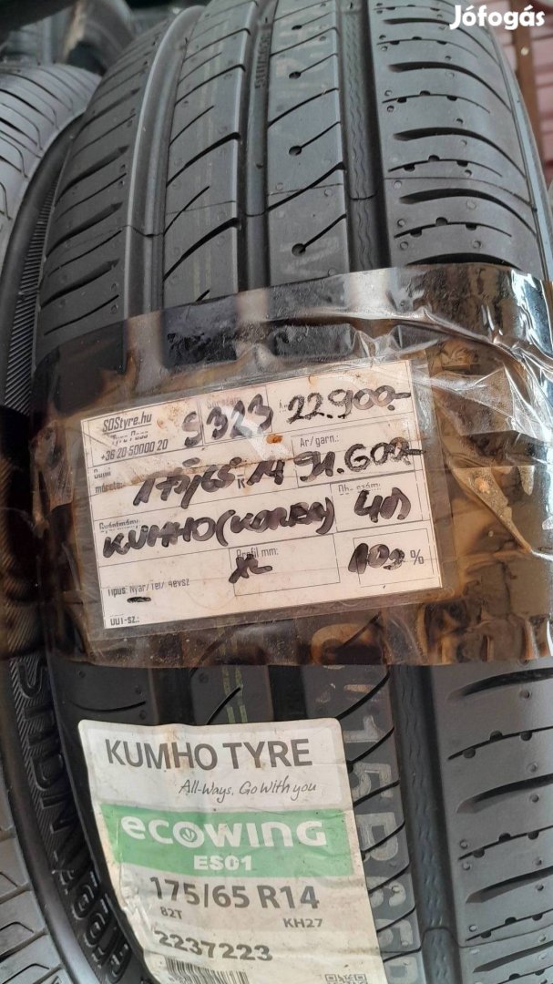 Eladó új Kumho 175/65R14 nyári gumiabroncsok 