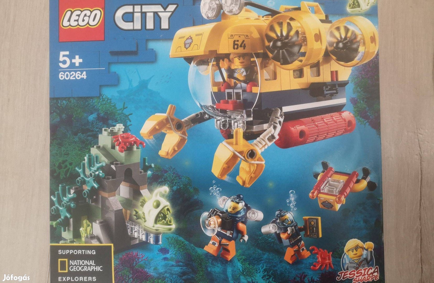 Eladó új LEGO City - Óceáni kutató tengeralattjáró (60264)