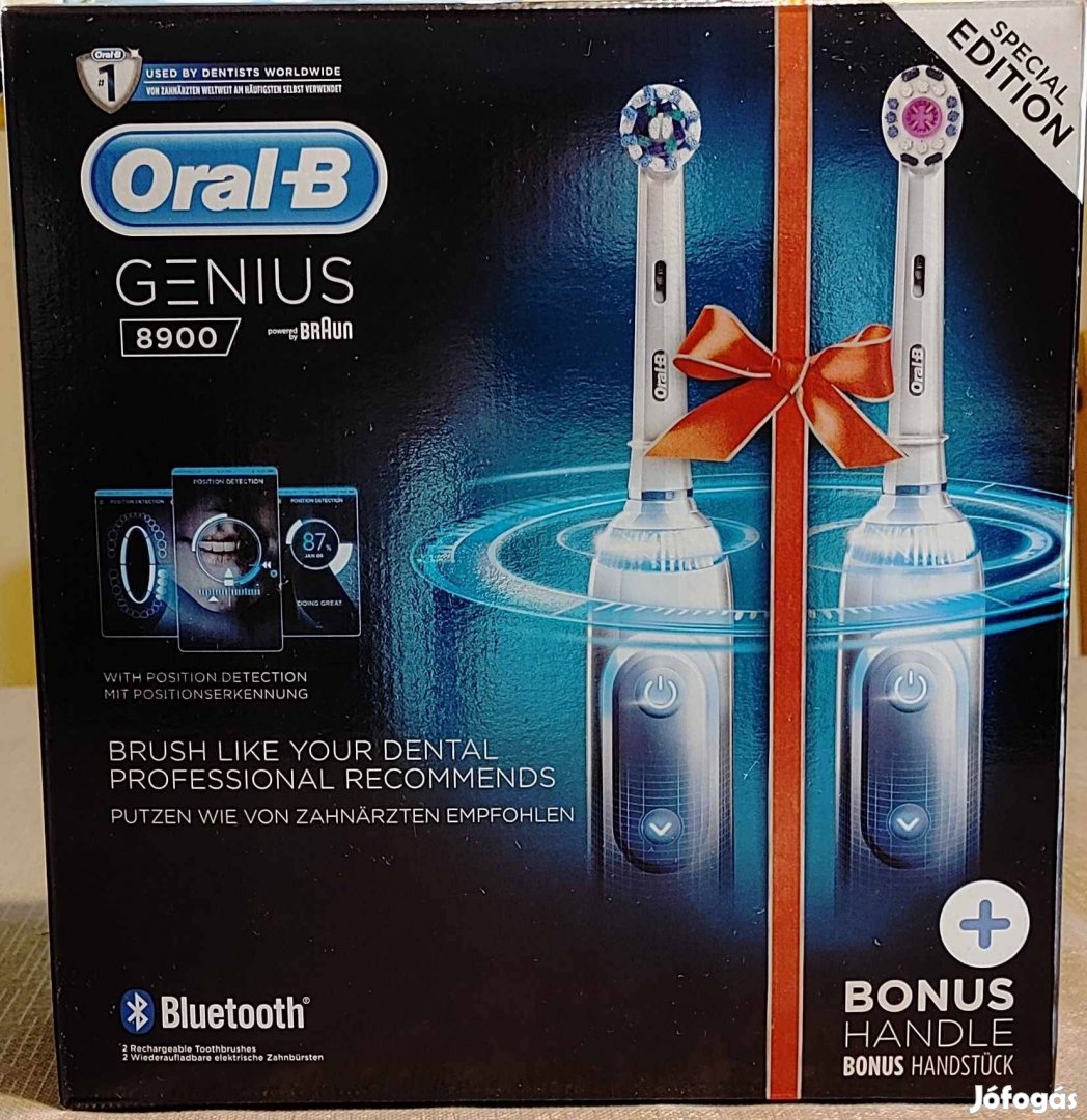 Eladó új Oral-B Genius 8900 elektromos fogkefe, duopack