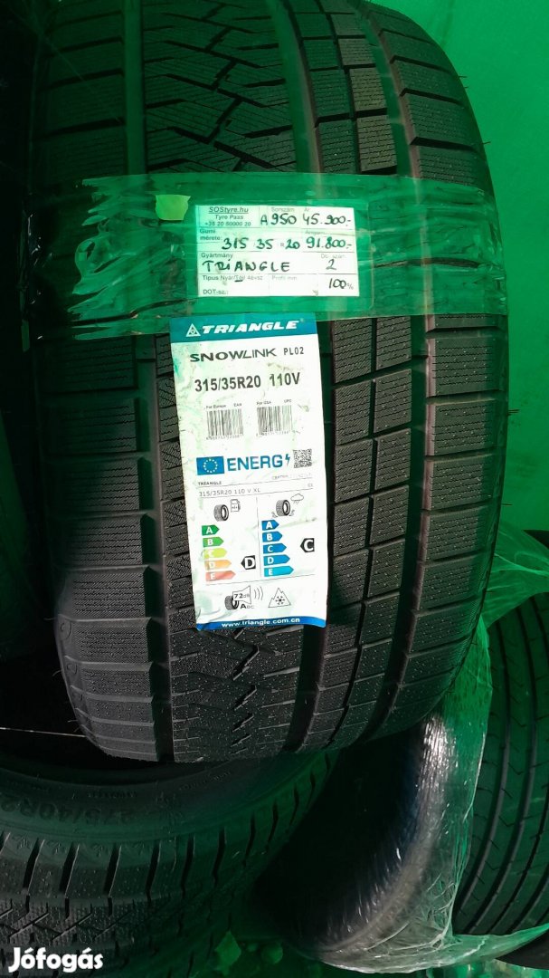 Eladó új Triangle 315/35R20 téli gumiabroncsok 