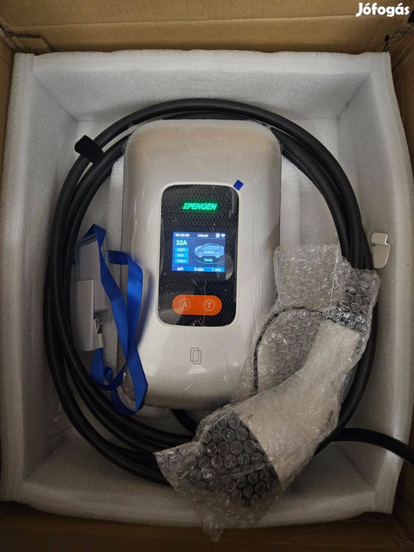 Eladó új Wallbox Type 2 fali töltő EVSE 5m Wi-Fi APP kontrol és RFID