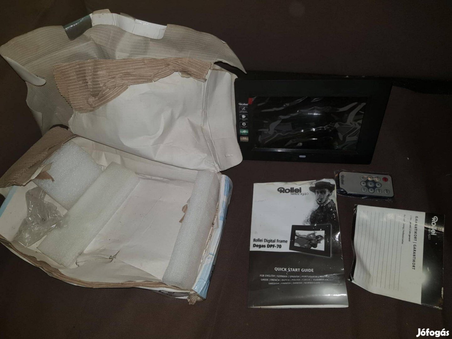 Eladó új! Rollei Degas DPF-70 digitális képnézegető