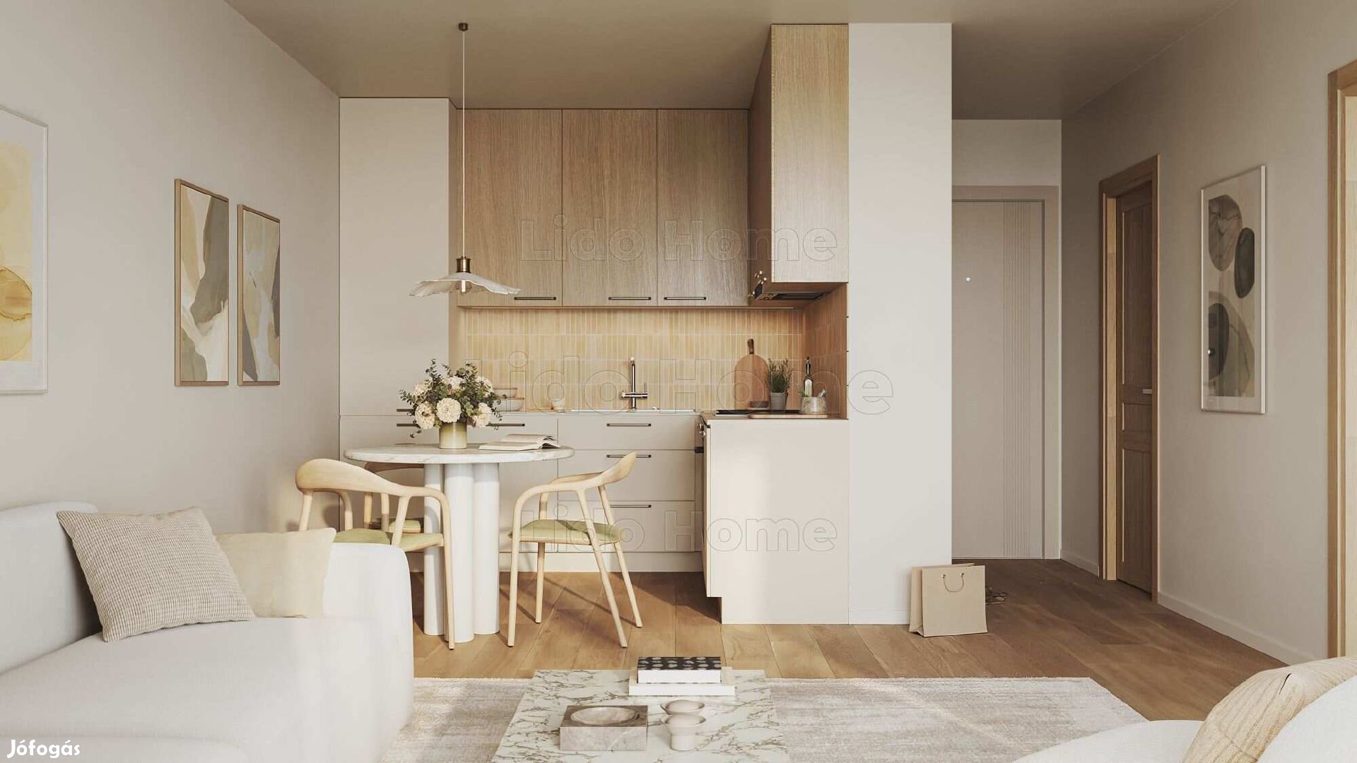 Eladó új építésű, első emeleti lakás Hévíz központjában -