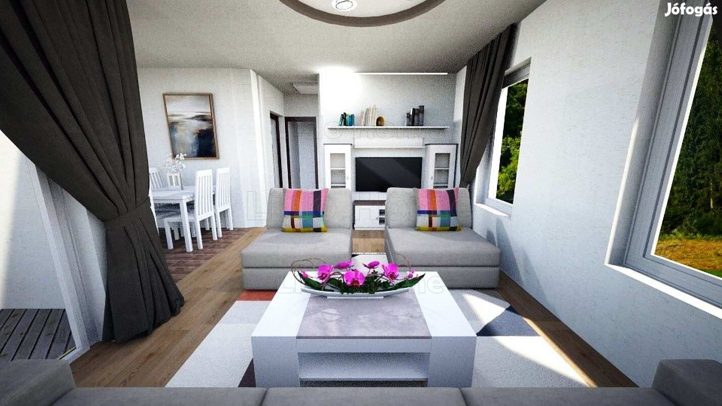 Eladó új építésű napelemes lakóházak Balatonfenyvesen!