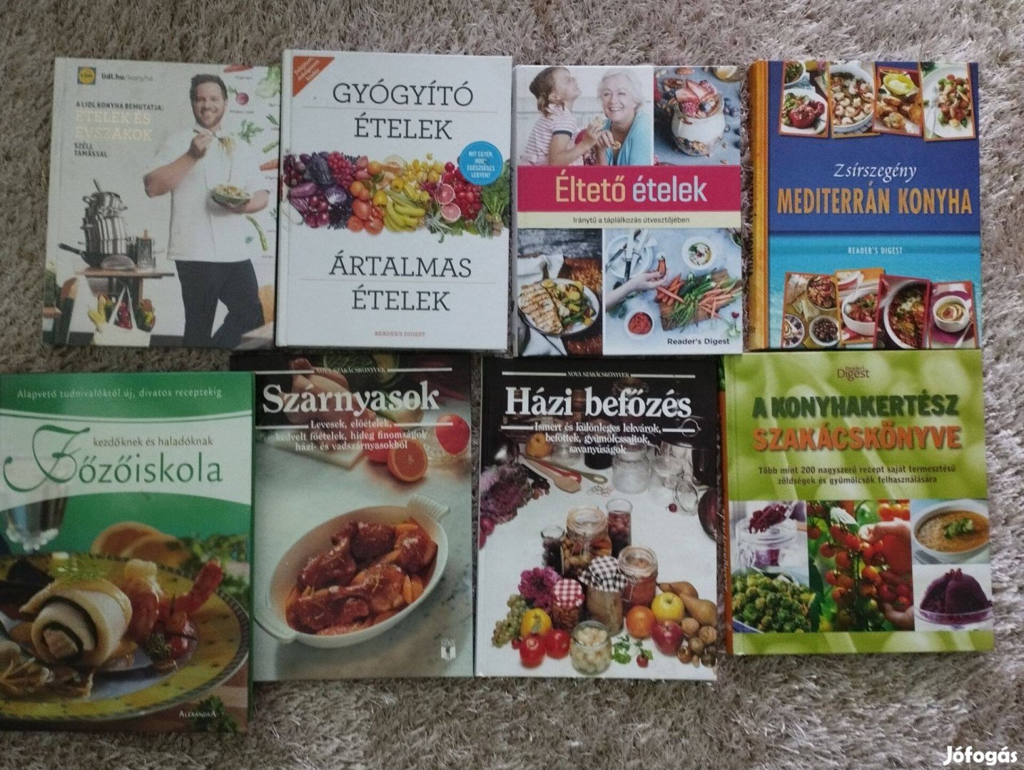 Eladó új szakácskönyvek