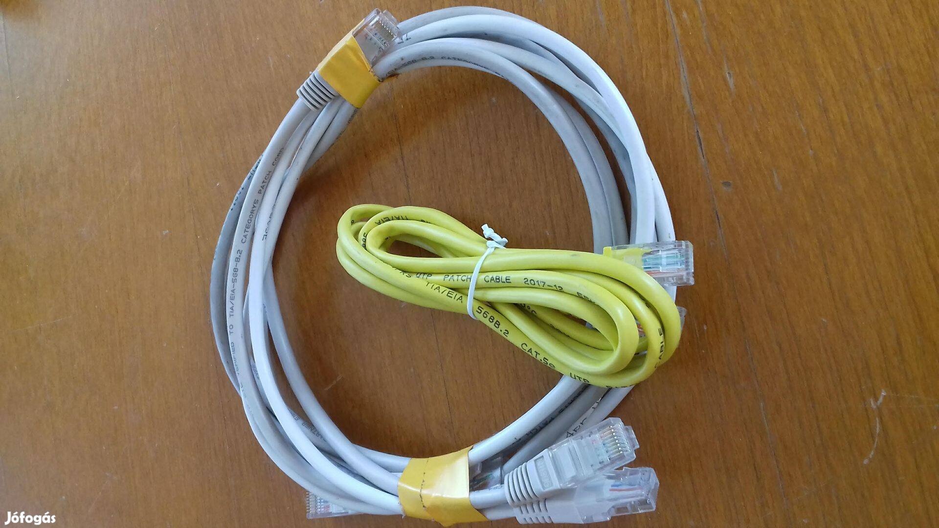 Eladó új számítógép összekötő kábel 5db