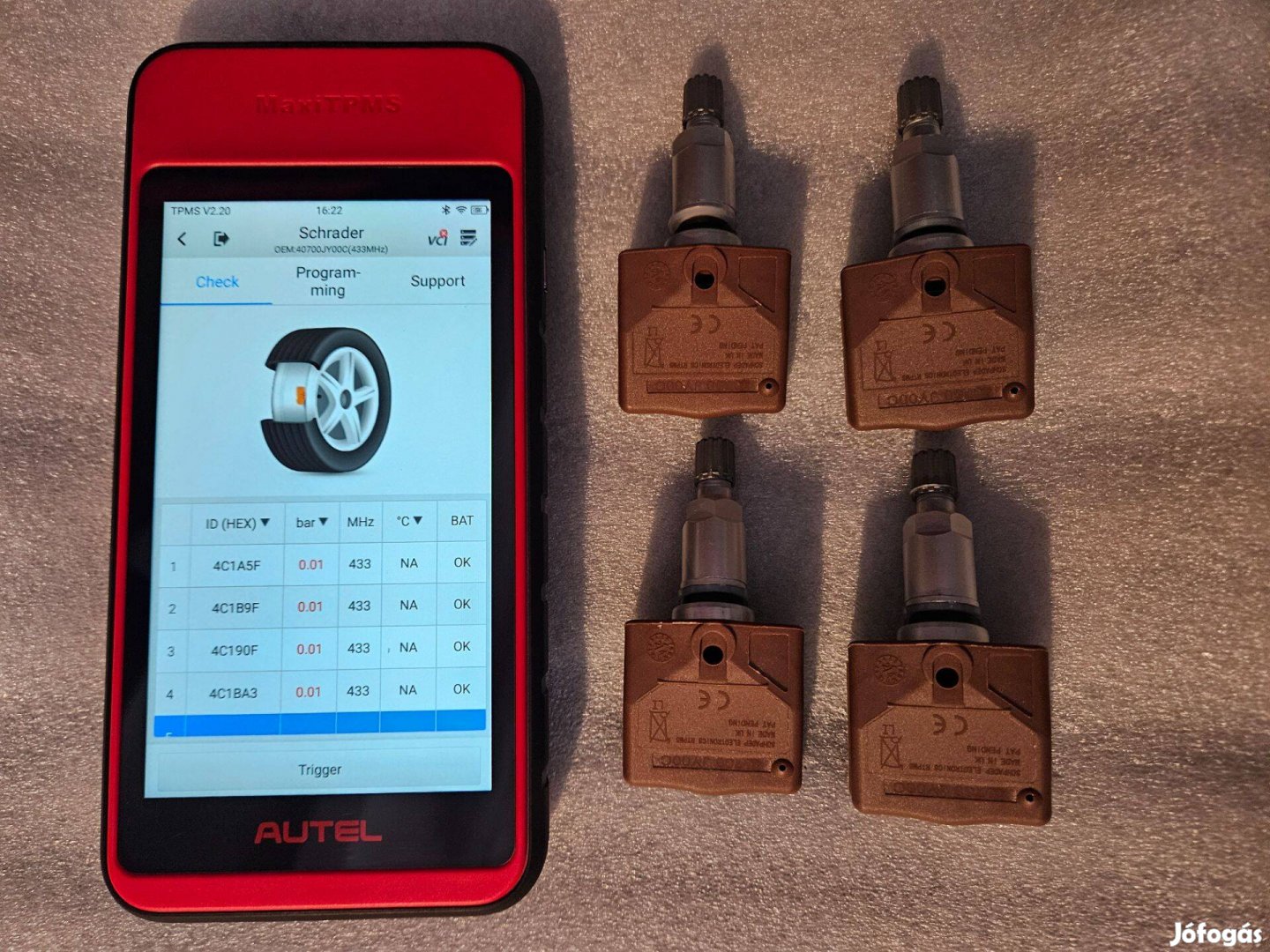 Eladó új tesztelt Nissan, Infiniti 433MHz Tpms guminyomás érzékelő sze