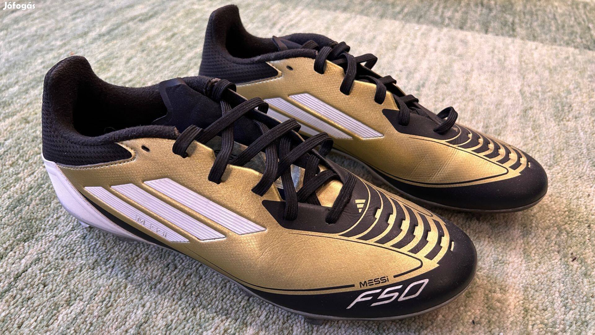 Eladó újszerű Adidas F50 arany stoplis futballcipő 41 és 13