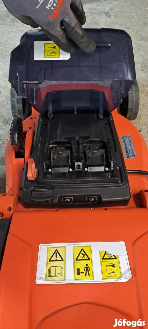 Eladó újszerű Dolmar 380mm AM-3738 tipusú 2X18V-os aksit fűnyíró 