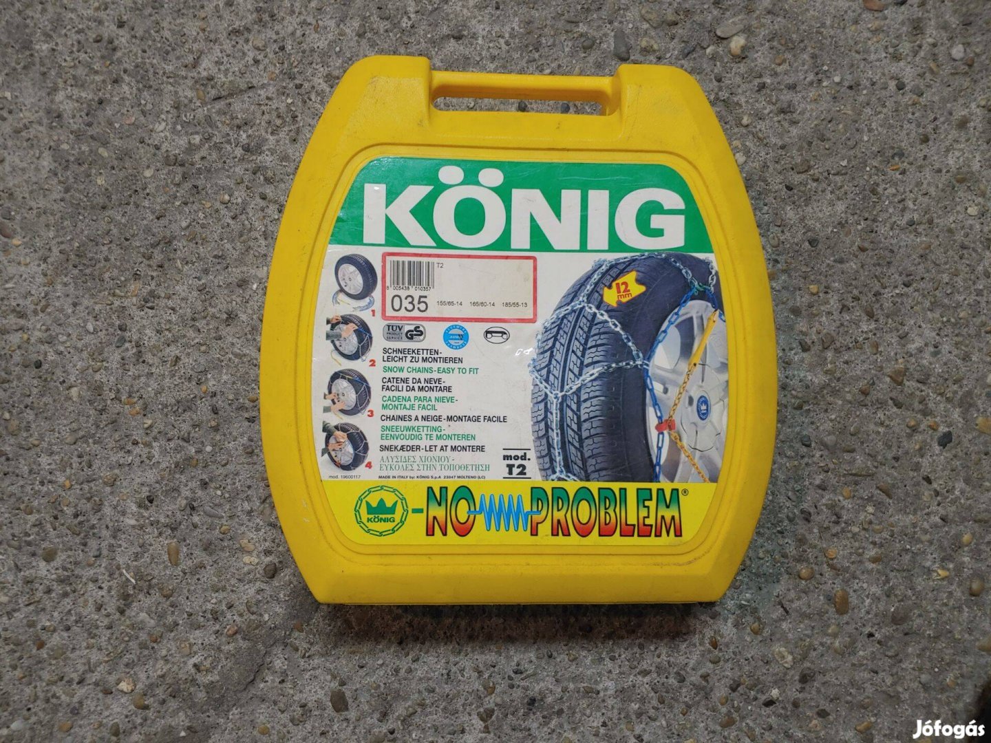 Eladó újszerű König mod.T2 hólánc 12 mm-es