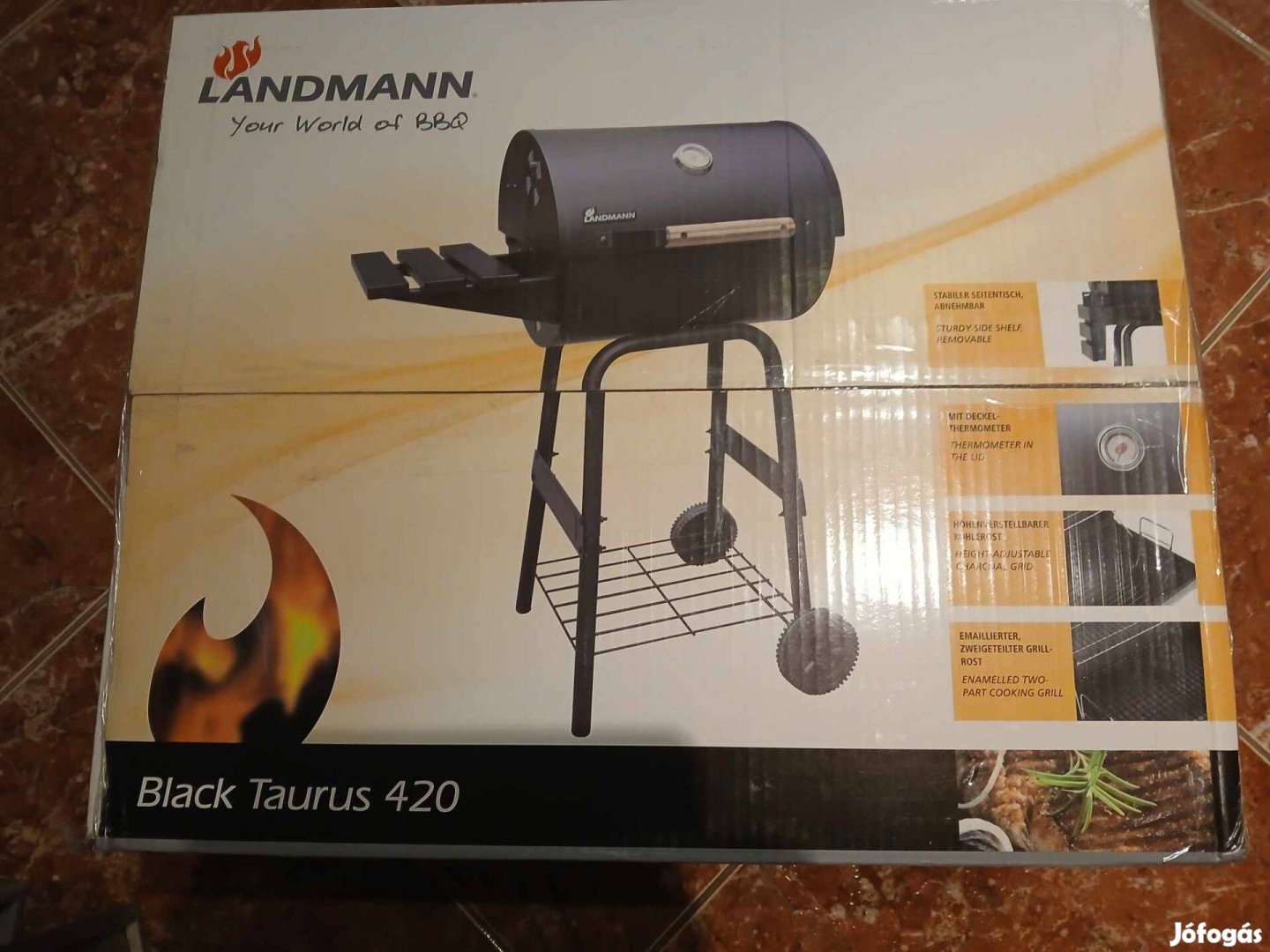 Eladó vadonatúj Landmann Black Taurus 420 típusú grillsütőő