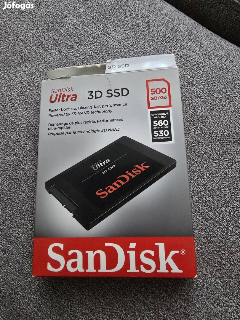 Eladó vadonatúj Sandisk Ultra 3D SSD 500Gb