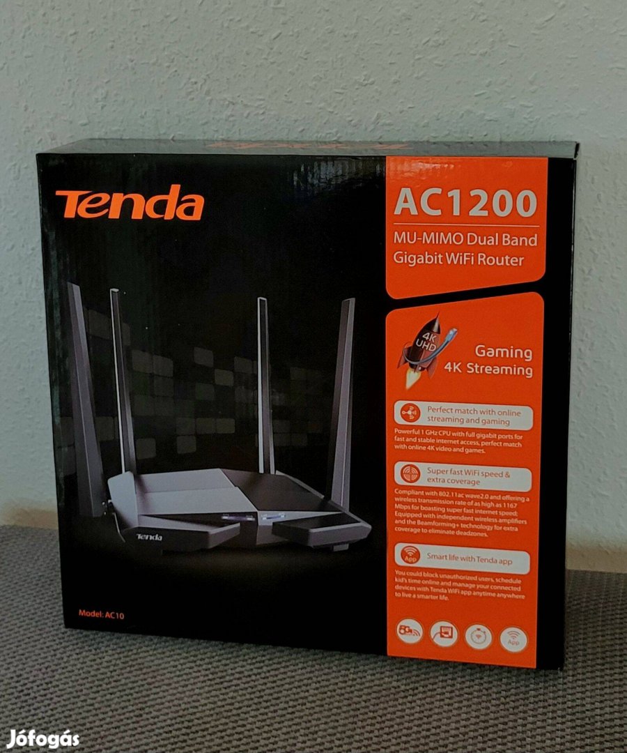 Eladó vadonatúj csomagolásban egy AC1200 Smart Dual-Band WIFI Router!