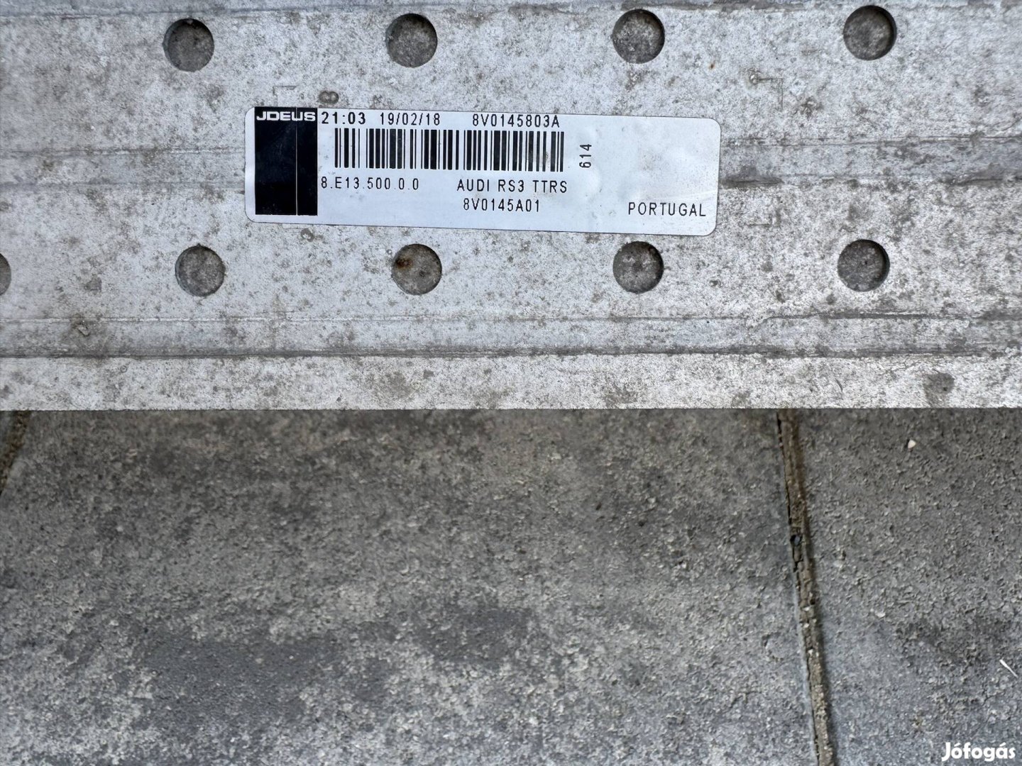 Eladó vagy csere 8V0145A01 cooler RS3 Ttrs