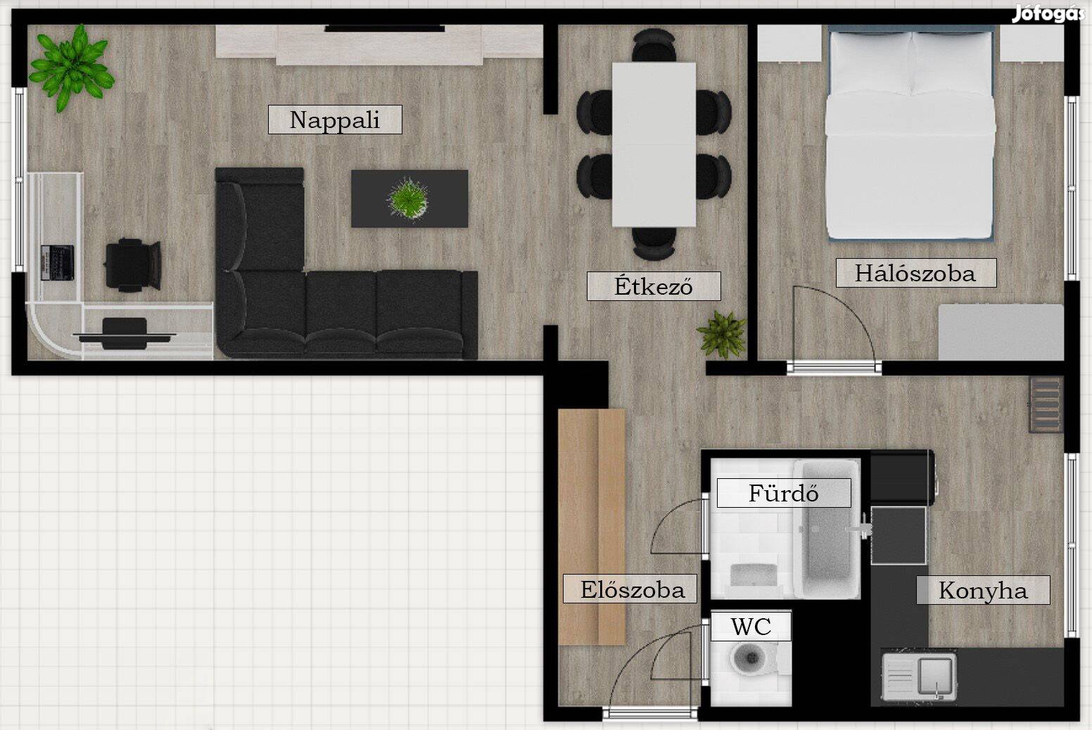 Eladó veszprémi lakás - 53 négyzetméter