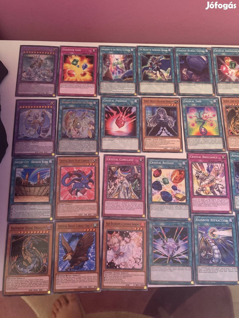 Eladó yugioh crystal beast deck rainbow dragon pálya