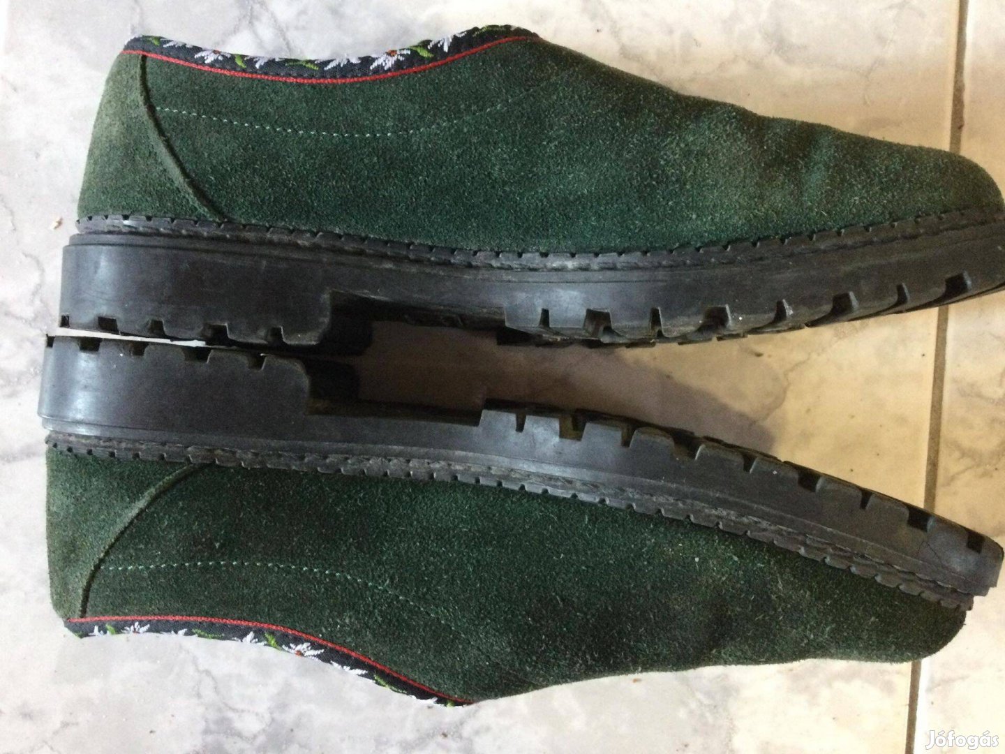 Eladó zöld olasz Blazer bőr cipő, minőségi darab, 40-es