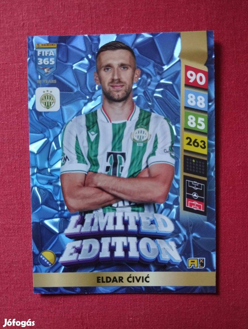 Eldar Civic (Ferencváros) FIFA 365 2025 Limited edition focis kártya