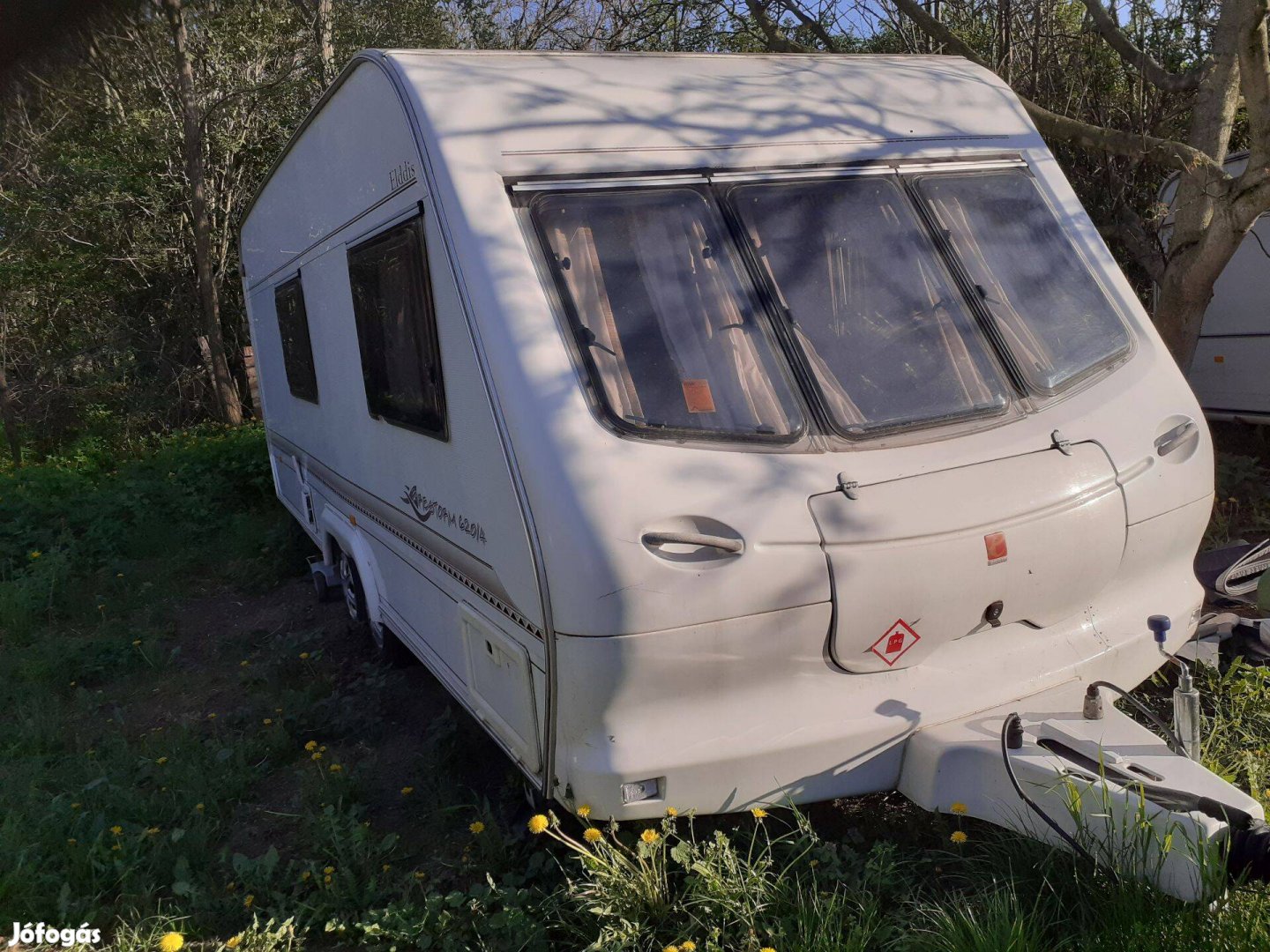Elddis Családi lakókocsi 4 szemelyes friss vizsgával