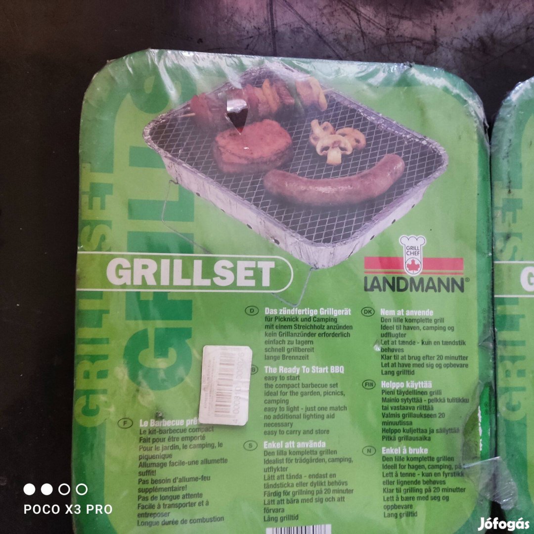 Eldobható grillset Landmann
