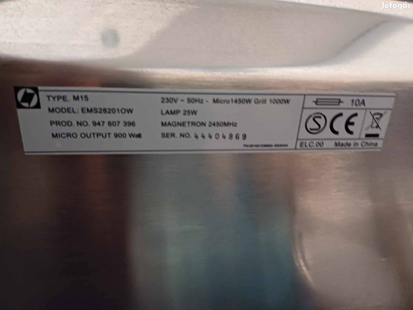 Electrolux EMS 21200 W mikrohullámú sütő